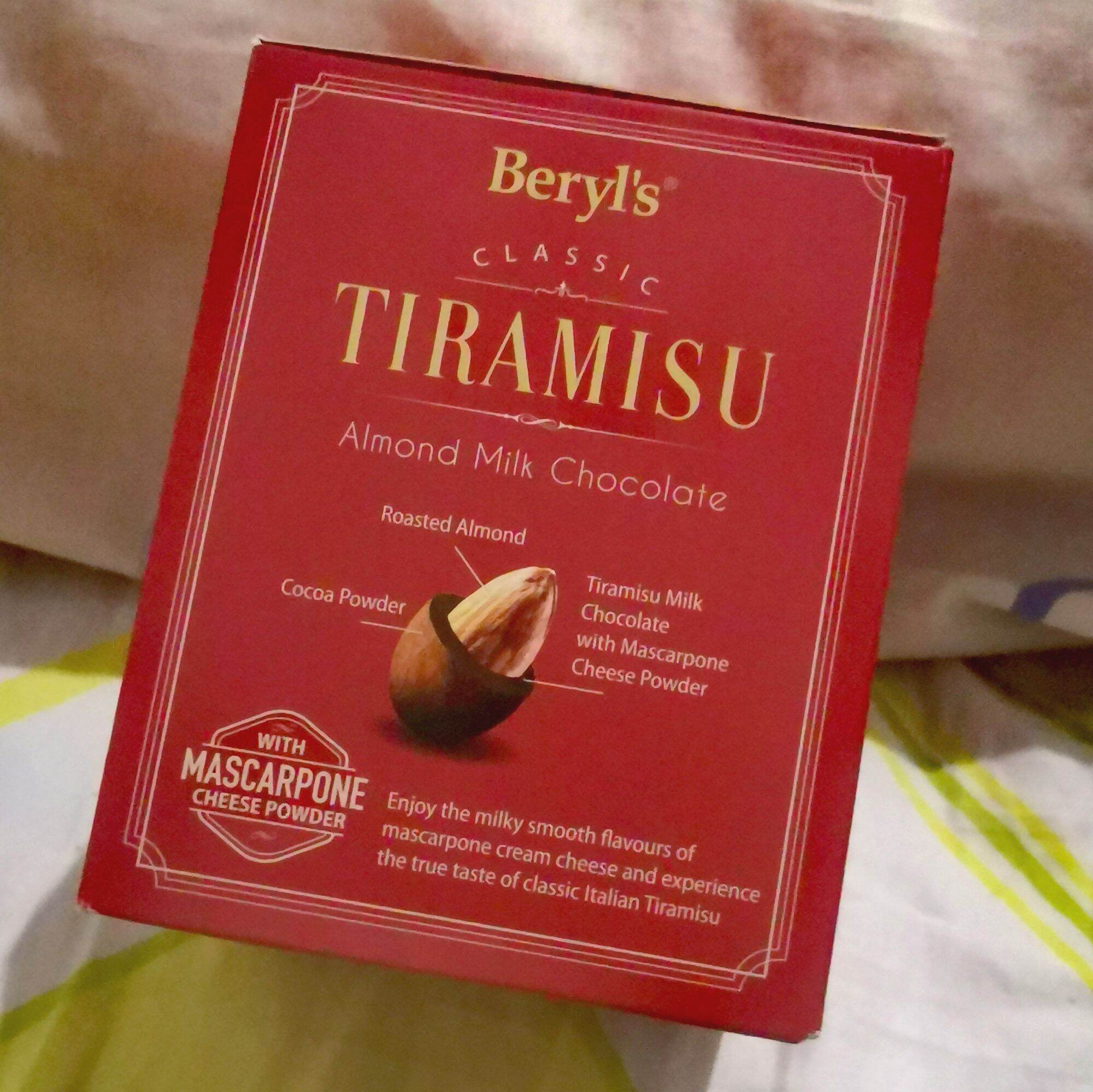 Socola Tiramisu phủ hạnh nhân Beryl's 100gr (hộp đỏ) - Ảnh 3